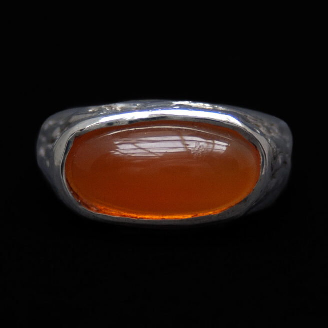 Carnelian Sterling Silver Ring