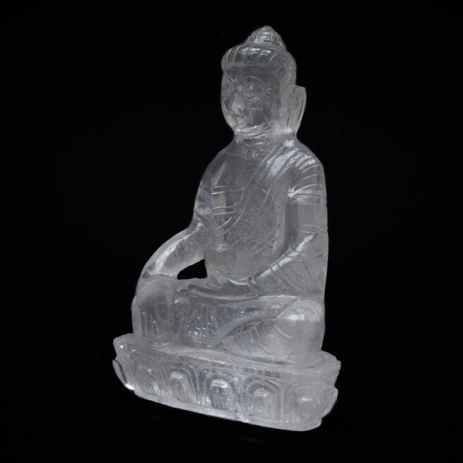 Clear Quartz Crystal Buddha Carving - Image 3