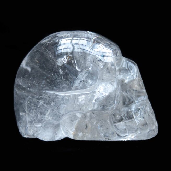 Sculpture Crâne Cristal de Roche – Image 4