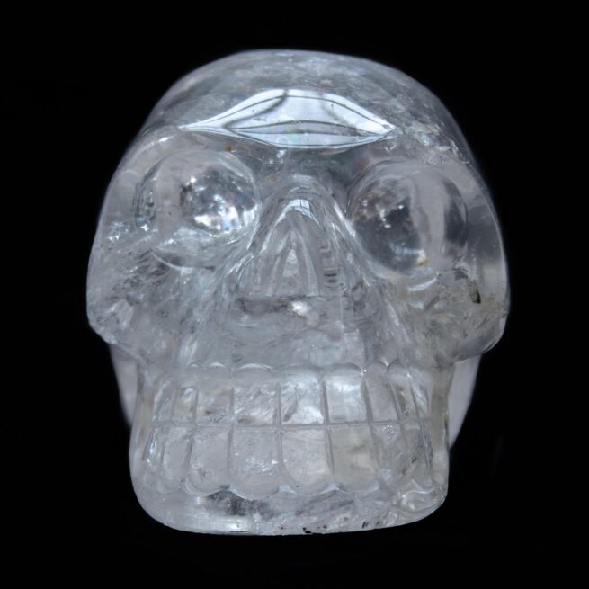 Clear Quartz Skull Carving