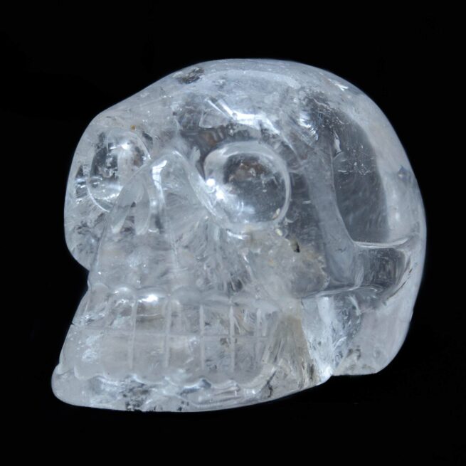 Sculpture Crâne Cristal de Roche – Image 3