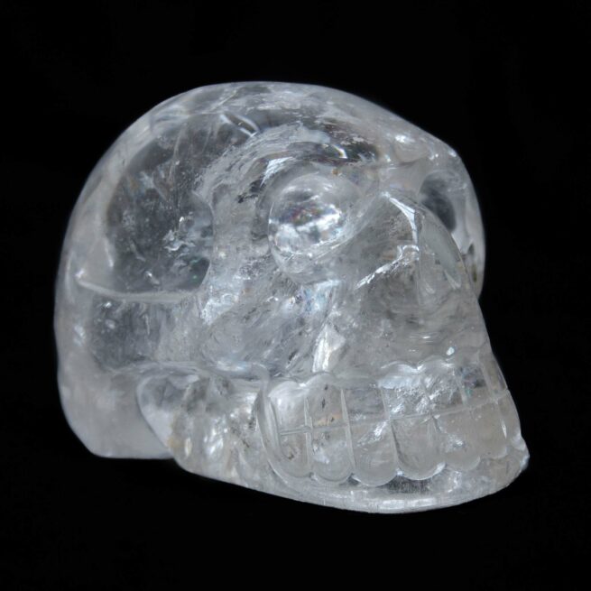 Sculpture Crâne Cristal de Roche – Image 2
