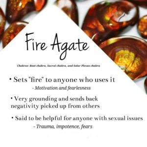 Les Bienfaits de l'Agate de Feu