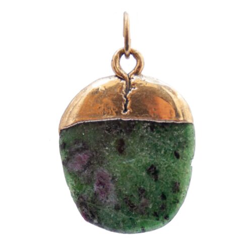 Gold Plated Anyolite Pendant