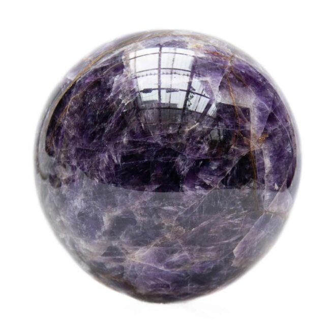 Large Amethyst Iron Crystal Ball - Image 3