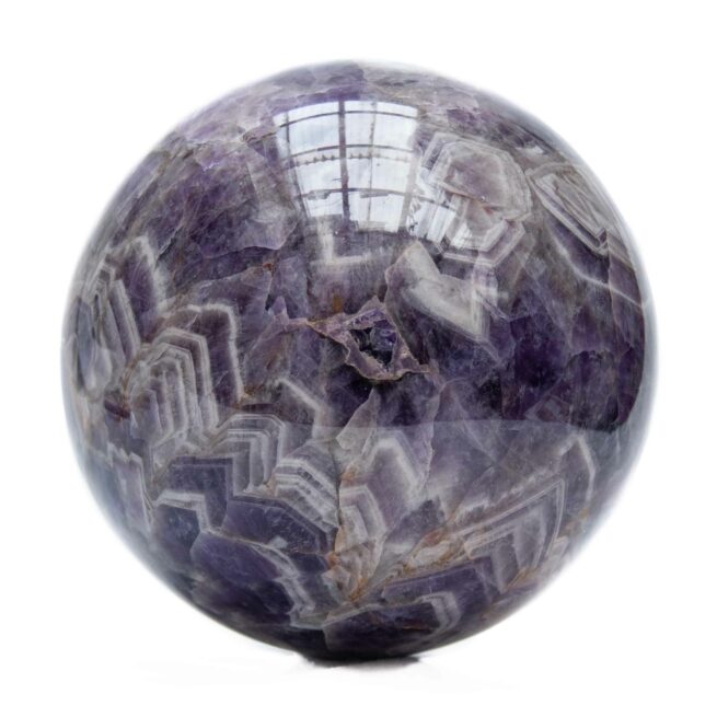 Grosse Boule de Cristal Améthyst Chevron – Image 4