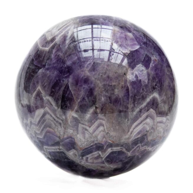 Grosse Boule de Cristal Améthyst Chevron – Image 3