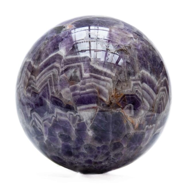 Grosse Boule de Cristal Améthyst Chevron – Image 2