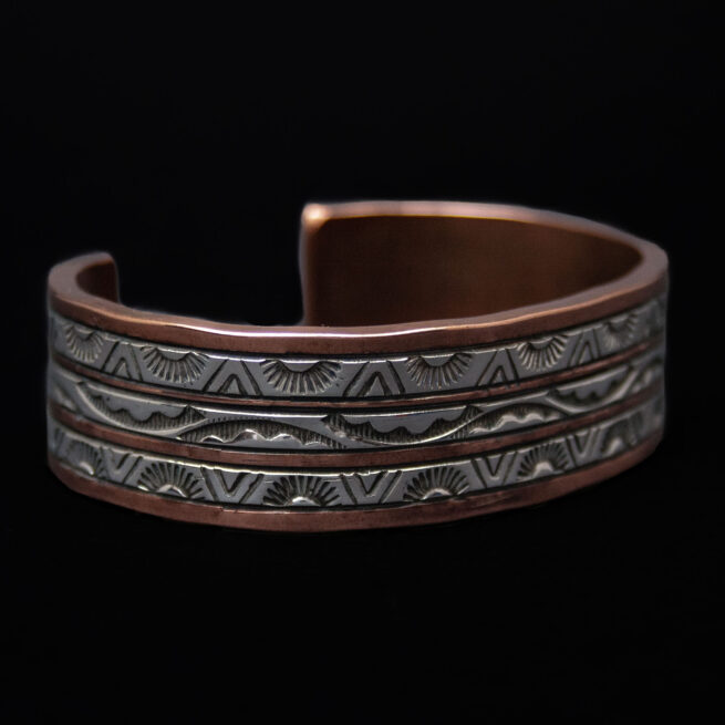 Bracelet Large Cuivre Argent – Image 2