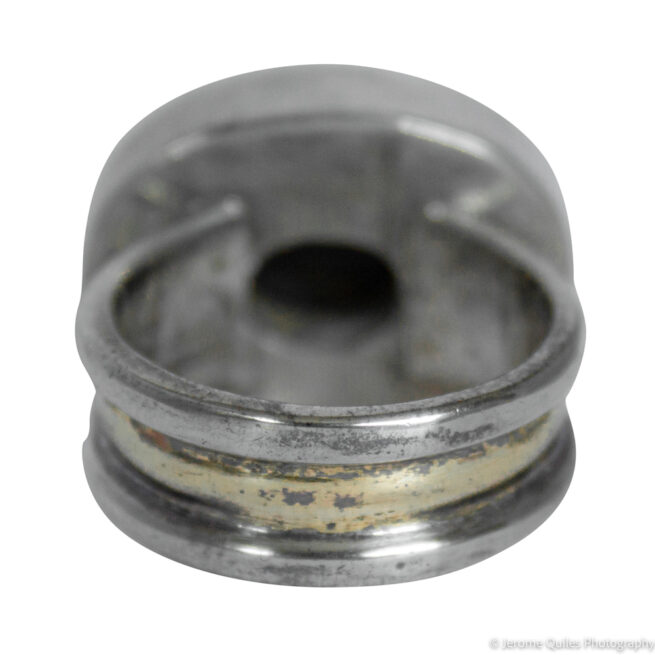 Bague Agate de Feu Argent Plaqué Or – Image 4