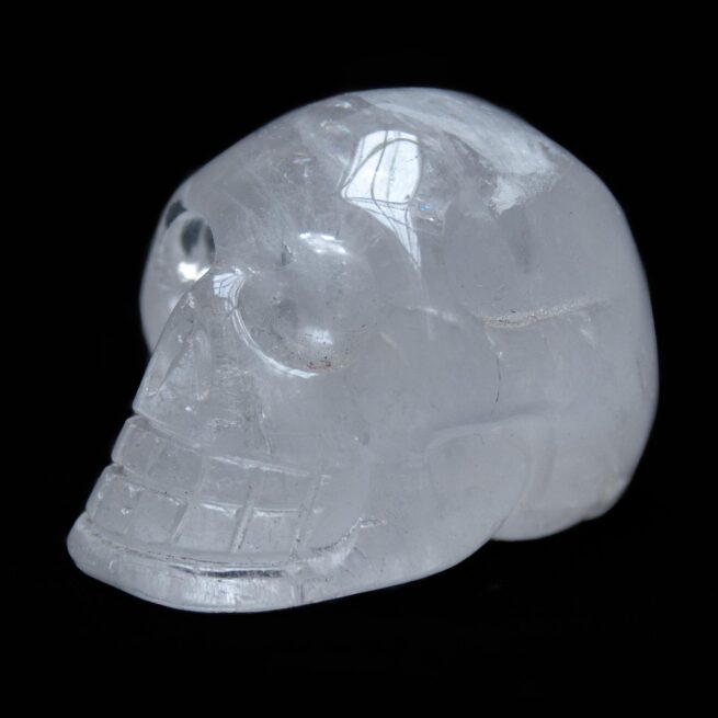 Small Clear Quartz Skull Carving - Image 2