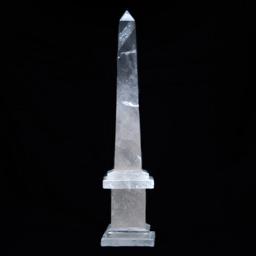 Tall Clear Quartz Crystal Obelisk