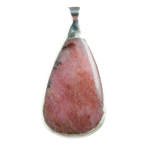 Pendentif Goutte Pierre Rhodonite