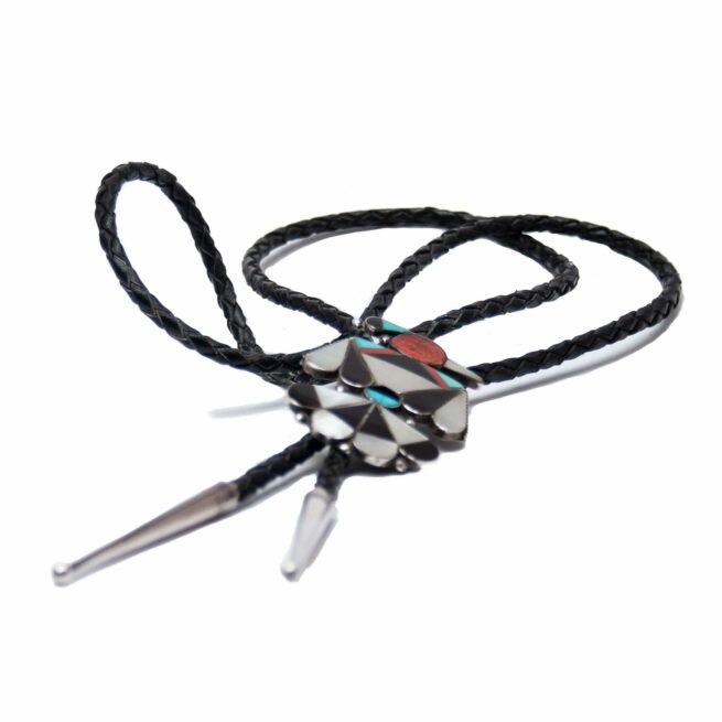 Vintage Zuni Thunderbird Bolo Tie - Image 3