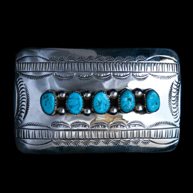 Wilbert Meyers Turquoise Belt Buckle