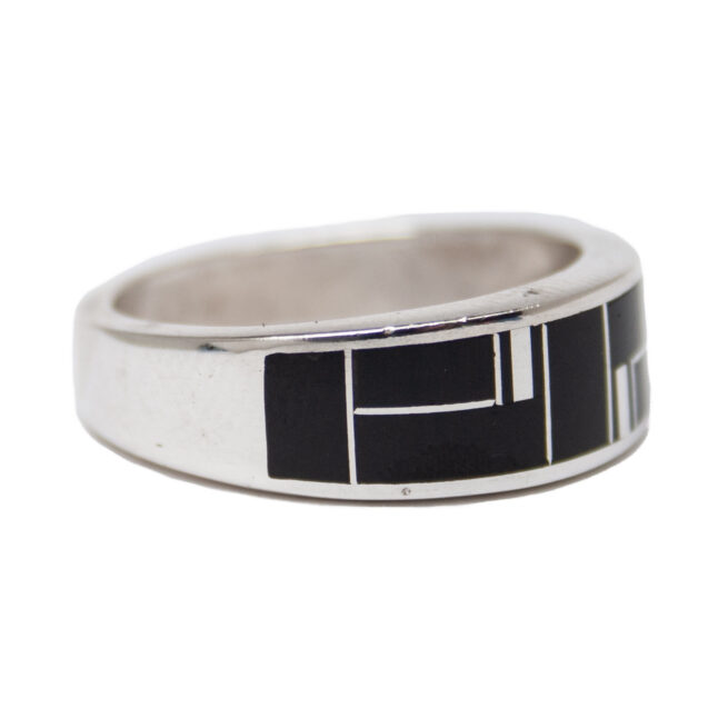 Bague Noire et Blanche Zuni Homme – Image 2