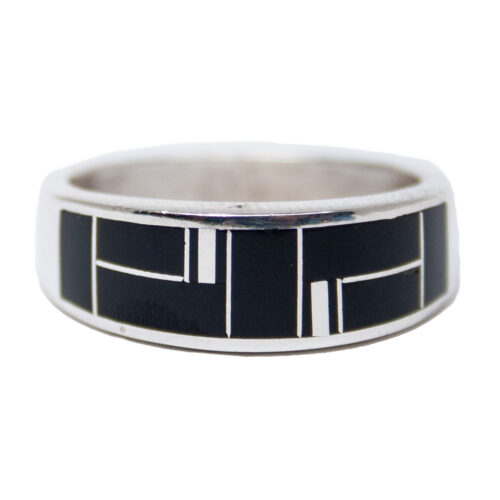 Bague Noire et Blanche Zuni Homme