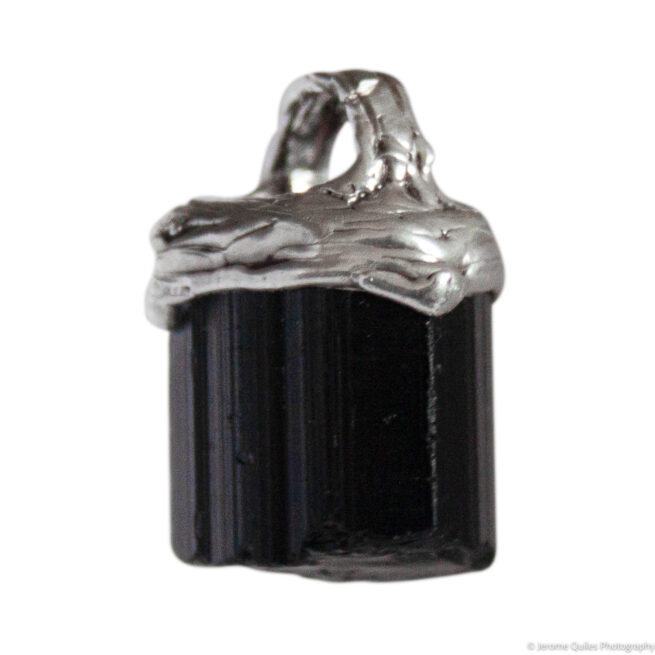 Black Tourmaline Crystal Pendant - Image 2