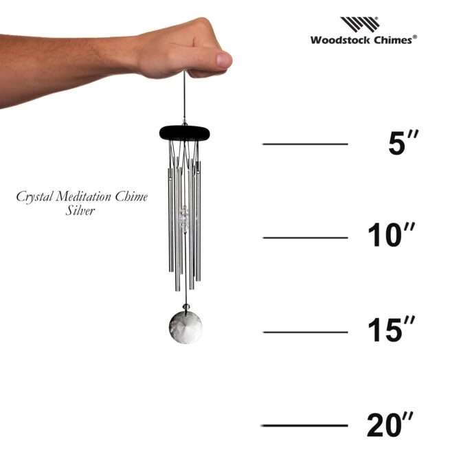 Carillon Méditation Cristal - Argent – Image 4