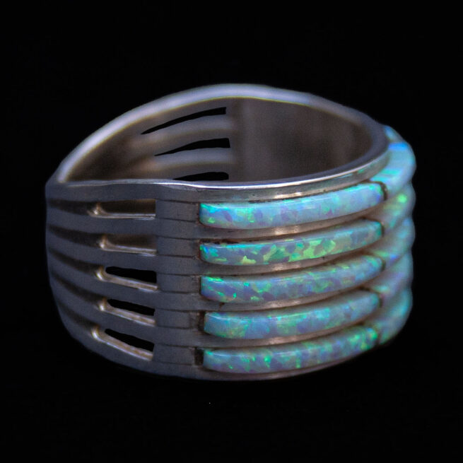 Five Row White Opal Ring - Image 2