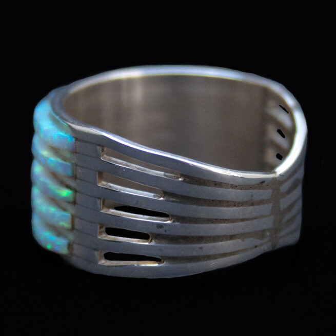 Five Row White Opal Ring - Image 3