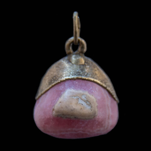 Gold Plated Rhodochrosite Pendant