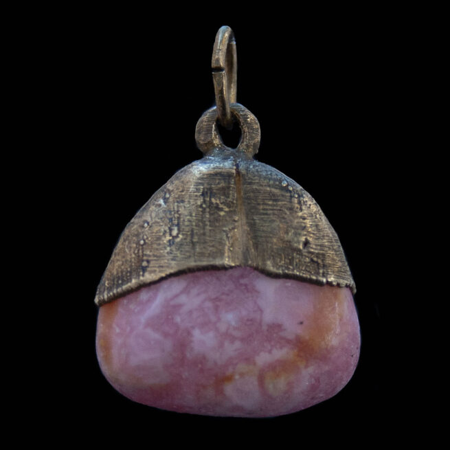 Pendentif Plaqué Or Rhodochrosite – Image 3