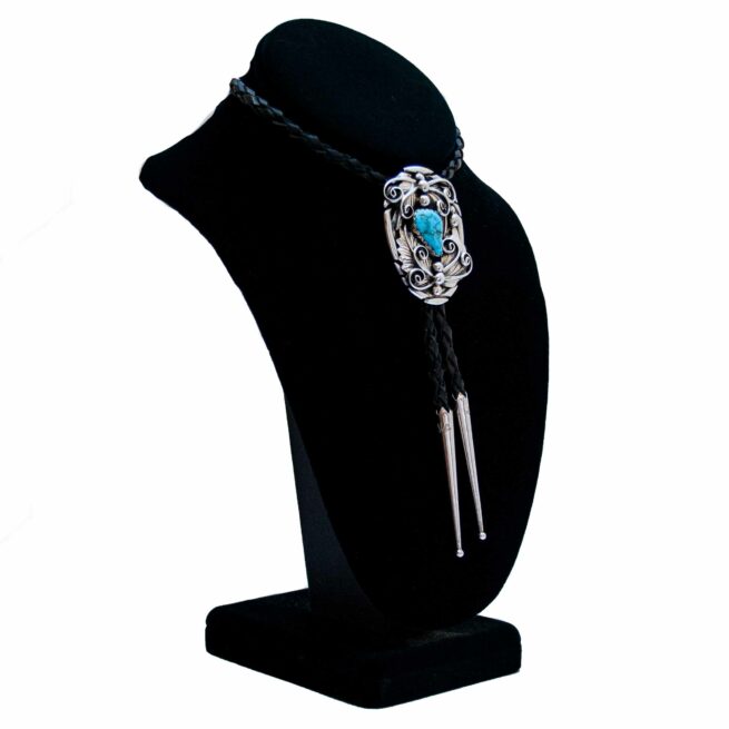 Navajo Turquoise Bolo Tie - Image 2