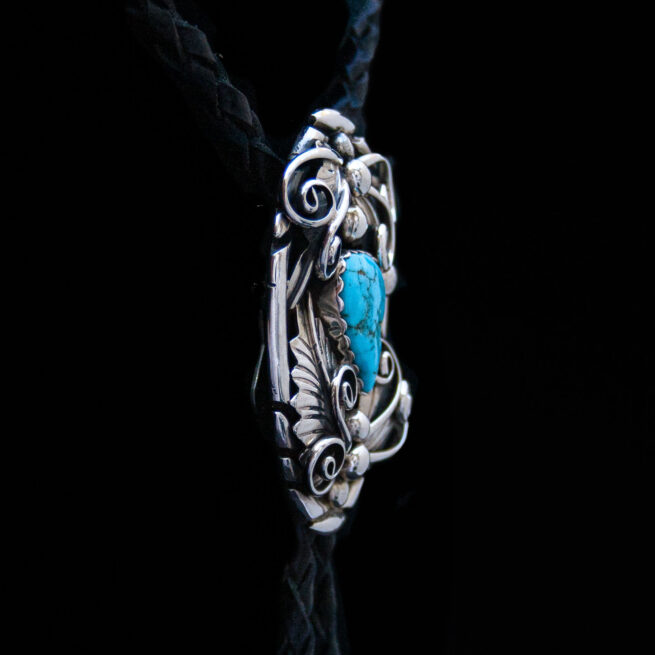 Navajo Turquoise Bolo Tie - Image 4