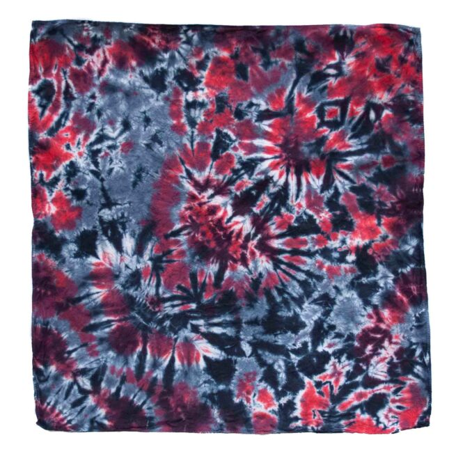 Foulard Coton Rouge Noir