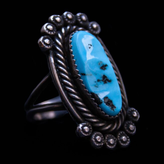Vintage Native American Turquoise Ring - Image 2