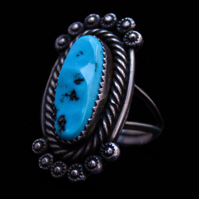 Vintage Native American Turquoise Ring - Image 3