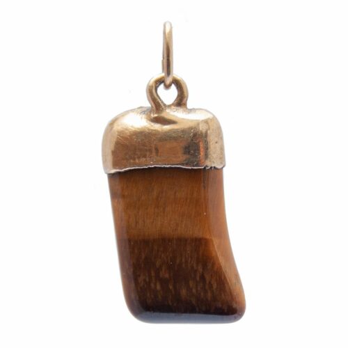Gold Plated Tiger's Eye Pendant