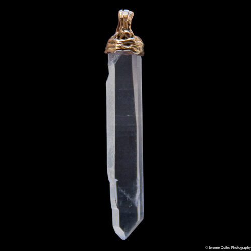 18K Gold Quartz Necklace