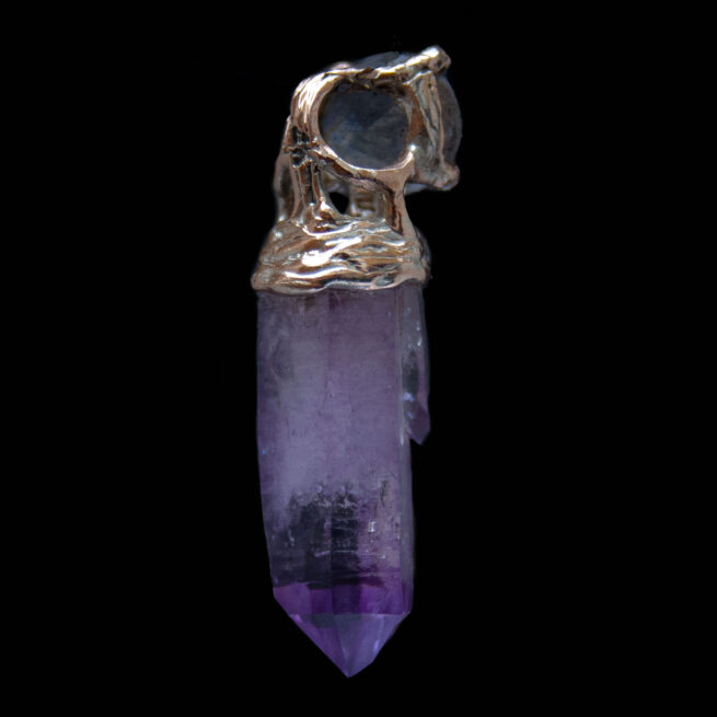 Pendentif Or Améthyste Labradorite – Image 2