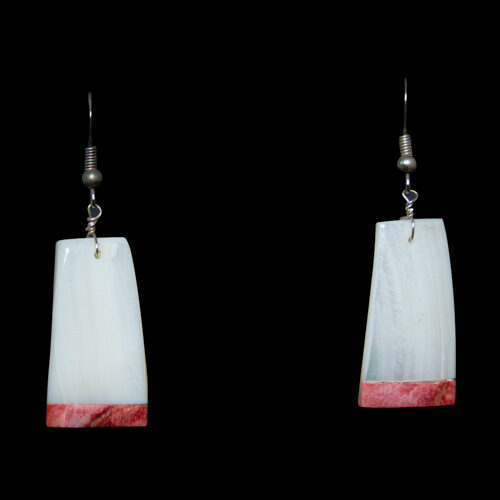 Mother-of-Pearl Spondylus Earrings