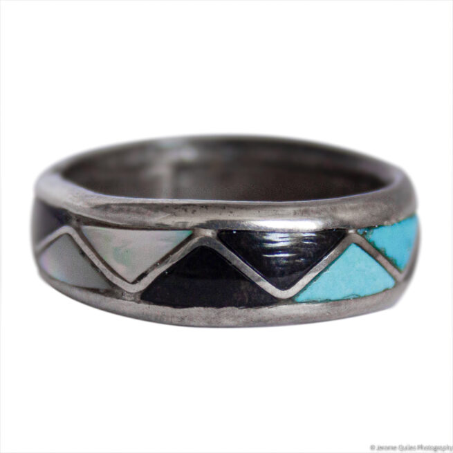 Multicolour Zigzag Ring - Image 3