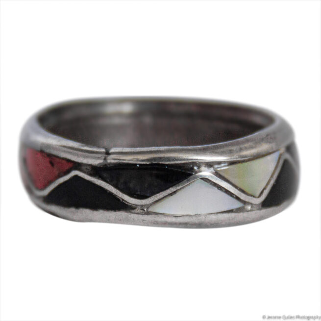 Multicolour Zigzag Ring - Image 2