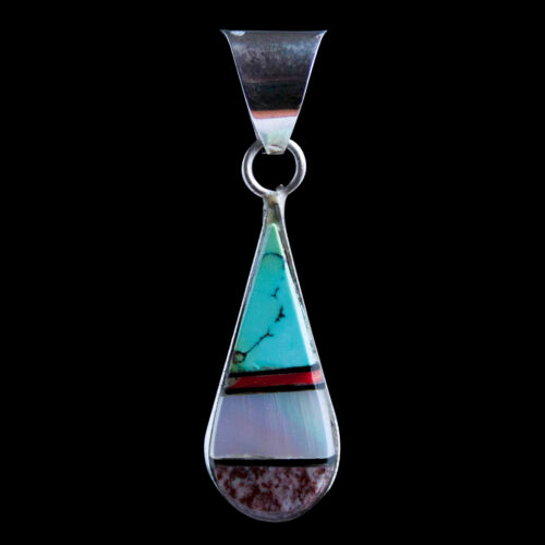 Teardrop Zuni Pendant