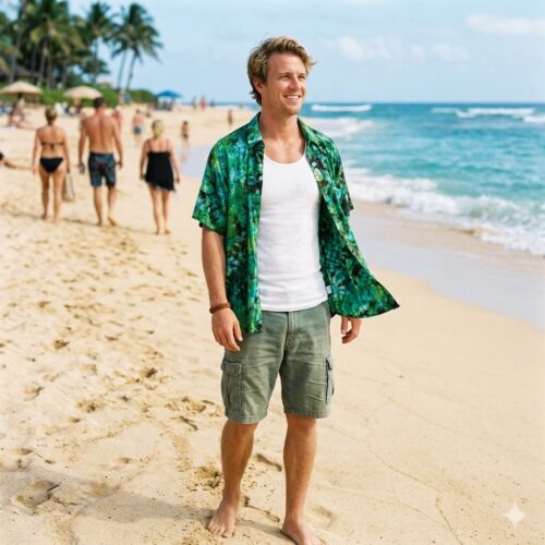 Green Tie-Dye Shirt