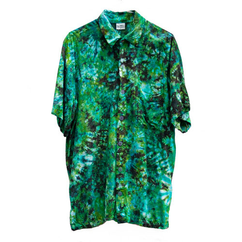 Chemise Tie-Dye Verte