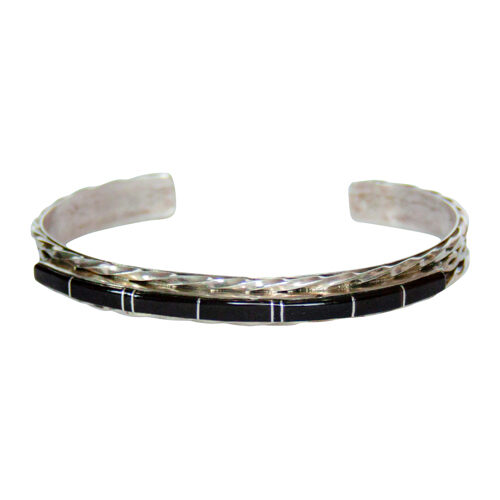 Narrow Zuni Jet Bracelet