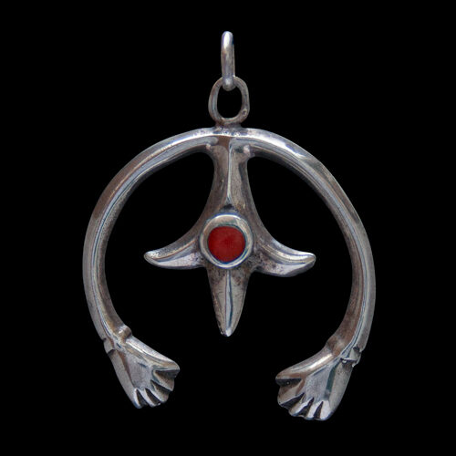 Pendentif Naja Mains Argent