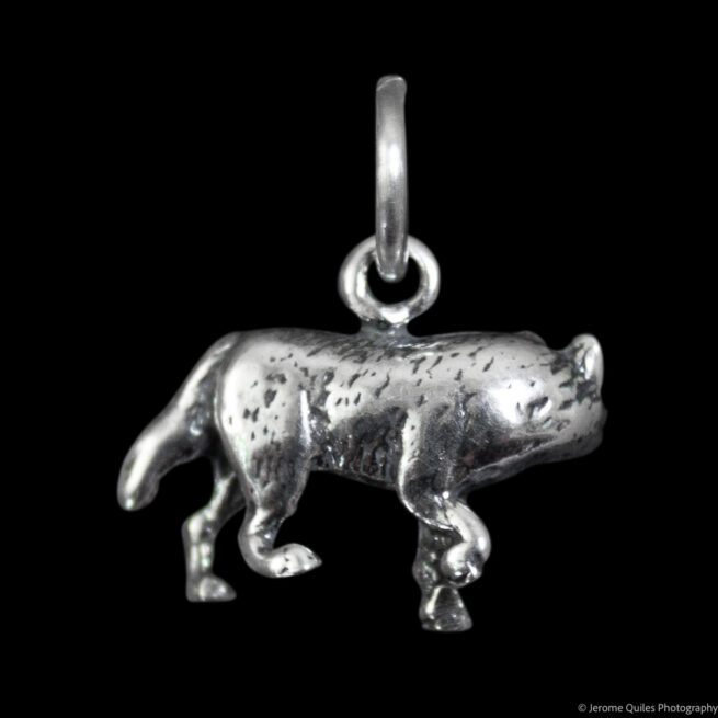 Pendentif Loup Argent – Image 2