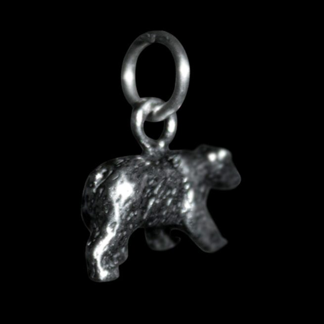 Small Silver Bear Pendant