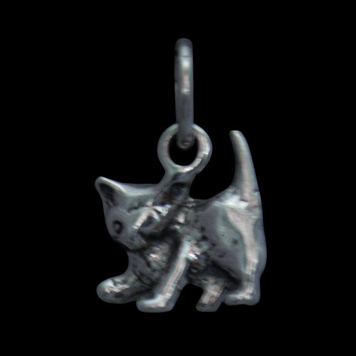 Petit Pendentif Chat Argent