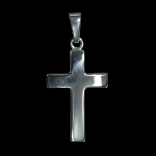 Petit Pendentif Croix Argent Uni