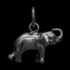 Small Silver Elephant Pendant