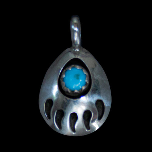 Petit Pendentif Patte d'Ours Turquoise