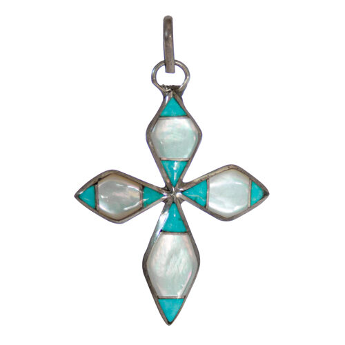 Crucifix Turquoise Nacre